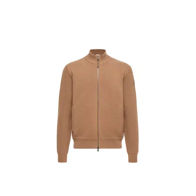 Moncler Wool & Cashmere Zip-up Cardigan