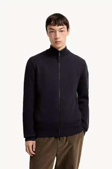 Moncler Wool & Cashmere Zip-up Cardigan | Thumbnail 5