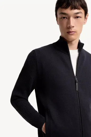 Moncler Wool & Cashmere Zip-up Cardigan | Thumbnail 7