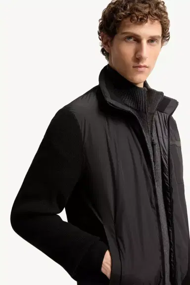 Moncler Wool & Cashmere Padded Zip-up Cardigan | Thumbnail 7 Moncler Wool & Cashmere Padded Zip-up Cardigan | Thumbnail 7
