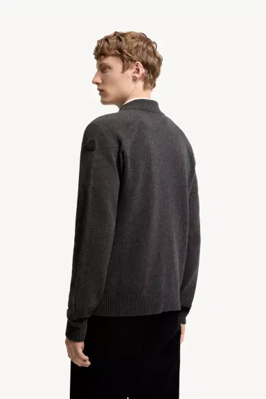 Moncler Bouclé Wool & Cashmere Blend Zip Cardigan | Thumbnail 6 Moncler Bouclé Wool & Cashmere Blend Zip Cardigan | Thumbnail 6
