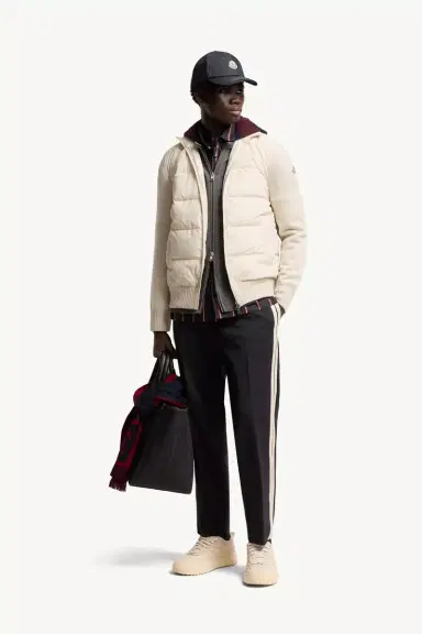 Moncler Padded Wool Zip-up Cardigan | Thumbnail 3