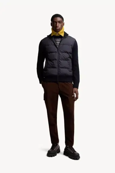 Moncler Padded Wool Zip-up Cardigan | Thumbnail 3