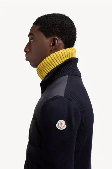 Moncler Padded Wool Zip-up Cardigan | Thumbnail 4