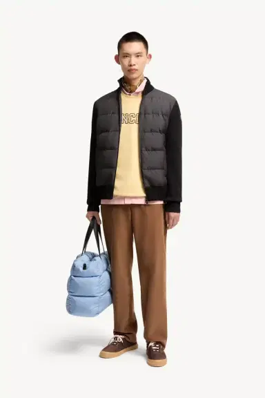 Moncler Padded Wool Zip-up Cardigan | Thumbnail 3