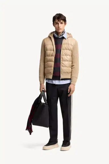 Moncler Padded Wool Zip-up Hoodie | Thumbnail 3