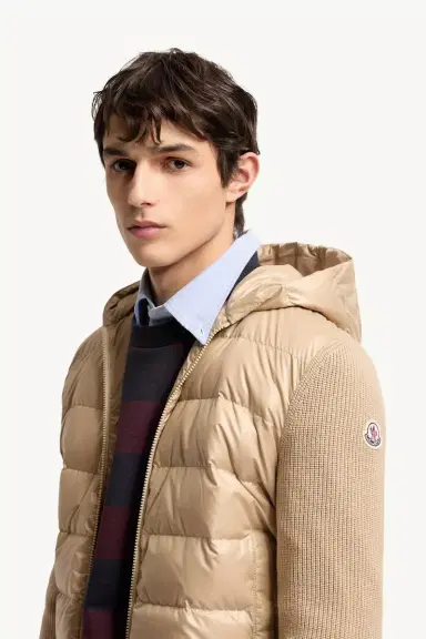 Moncler Padded Wool Zip-up Hoodie | Thumbnail 4