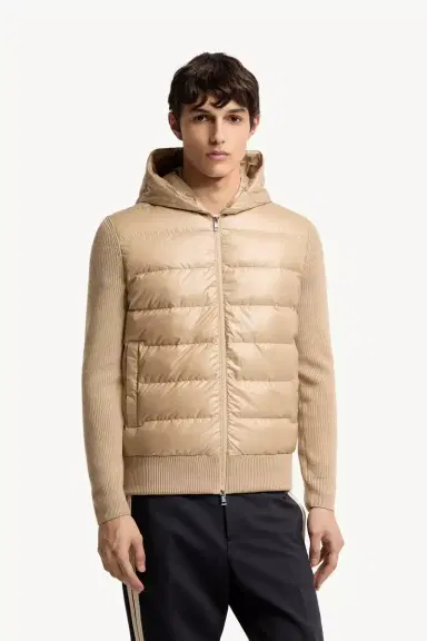 Moncler Padded Wool Zip-up Hoodie | Thumbnail 5