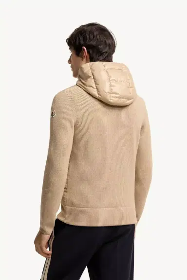 Moncler Padded Wool Zip-up Hoodie | Thumbnail 6