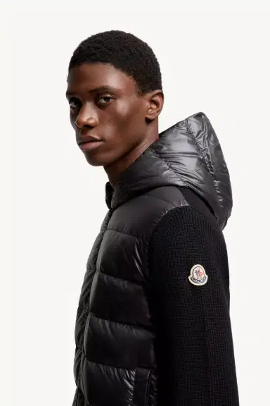 Moncler Padded Wool Zip-up Hoodie | Thumbnail 4
