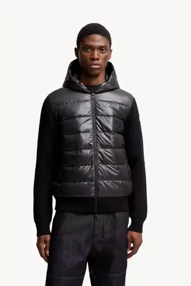 Moncler Padded Wool Zip-up Hoodie | Thumbnail 5
