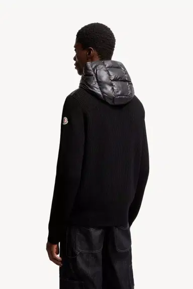 Moncler Padded Wool Zip-up Hoodie | Thumbnail 6