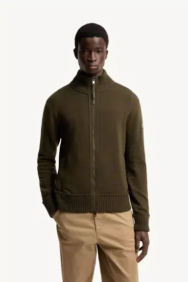 Moncler Cashmere & Wool Zip-up Cardigan | Thumbnail 5