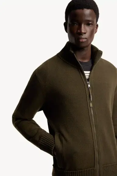 Moncler Cashmere & Wool Zip-up Cardigan | Thumbnail 7
