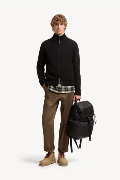Moncler Cashmere & Wool Zip-up Cardigan | Thumbnail 3