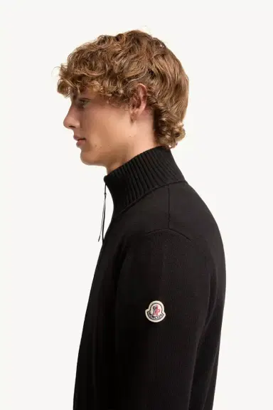 Moncler Cashmere & Wool Zip-up Cardigan | Thumbnail 4
