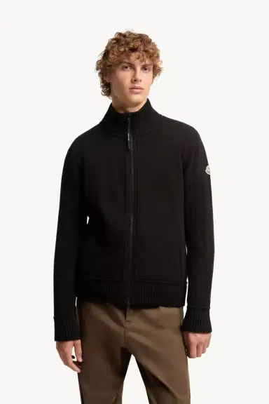 Moncler Cashmere & Wool Zip-up Cardigan | Thumbnail 5