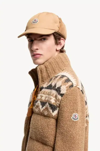 Moncler Geometric Bouclé Down Cardigan | Thumbnail 4 Moncler Geometric Bouclé Down Cardigan | Thumbnail 4