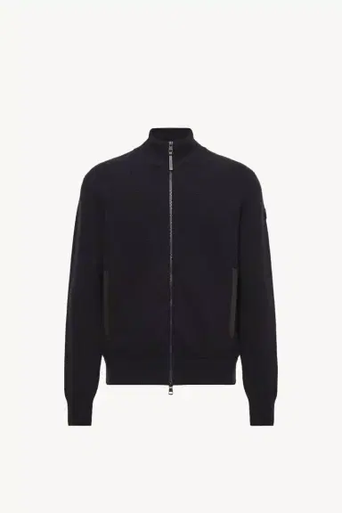 Moncler Wool & Cashmere Blend Zip-up Cardigan | Thumbnail 2