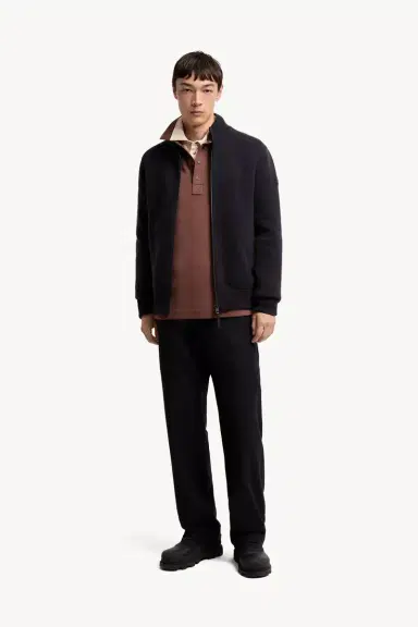 Moncler Wool & Cashmere Blend Zip-up Cardigan | Thumbnail 3