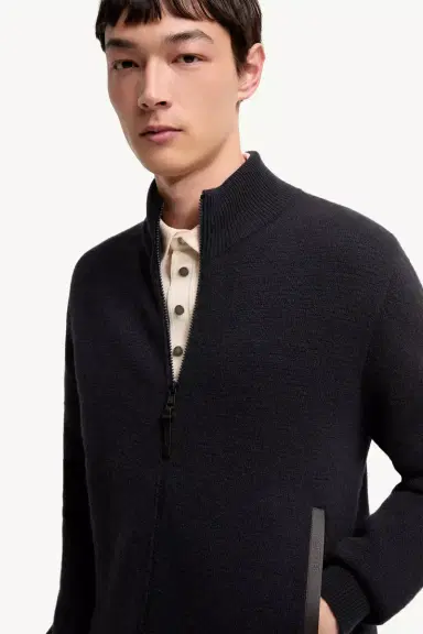 Moncler Wool & Cashmere Blend Zip-up Cardigan | Thumbnail 7