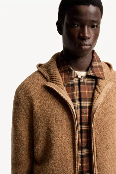 Moncler Bouclé Wool Blend Zip-up Hoodie | Thumbnail 7 Moncler Bouclé Wool Blend Zip-up Hoodie | Thumbnail 7
