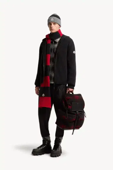 Moncler Bouclé Wool Blend Zip-up Hoodie | Thumbnail 3 Moncler Bouclé Wool Blend Zip-up Hoodie | Thumbnail 3
