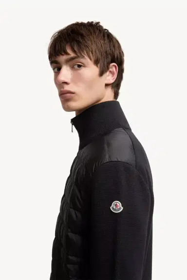 Moncler Padded Zip-up Cardigan | Thumbnail 4 Moncler Padded Zip-up Cardigan | Thumbnail 4