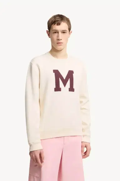Moncler Monogram Cotton Blend Sweater | Thumbnail 5 Moncler Monogram Cotton Blend Sweater | Thumbnail 5