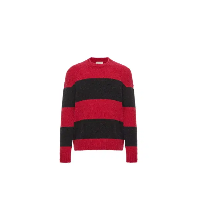 Moncler Striped Wool Blend Bouclé Sweater