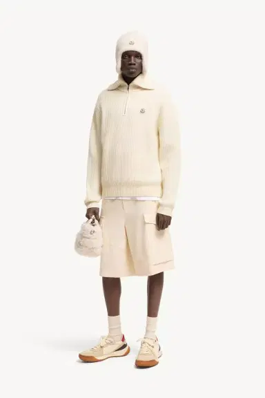 Moncler Logo Rib Wool Turtleneck | Thumbnail 3 Moncler Logo Rib Wool Turtleneck | Thumbnail 3