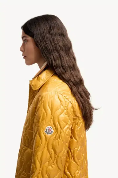 Moncler Balette Geometric Quilted Mid-length Down Jacket | Thumbnail 4 Moncler Balette Geometric Quilted Mid-length Down Jacket | Thumbnail 4