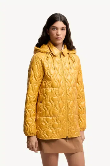 Moncler Balette Geometric Quilted Mid-length Down Jacket | Thumbnail 5 Moncler Balette Geometric Quilted Mid-length Down Jacket | Thumbnail 5