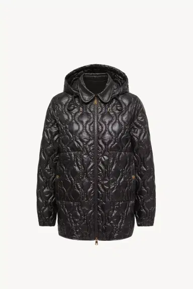 Moncler Balette Geometric Quilted Mid-length Down Jacket | Thumbnail 2 Moncler Balette Geometric Quilted Mid-length Down Jacket | Thumbnail 2