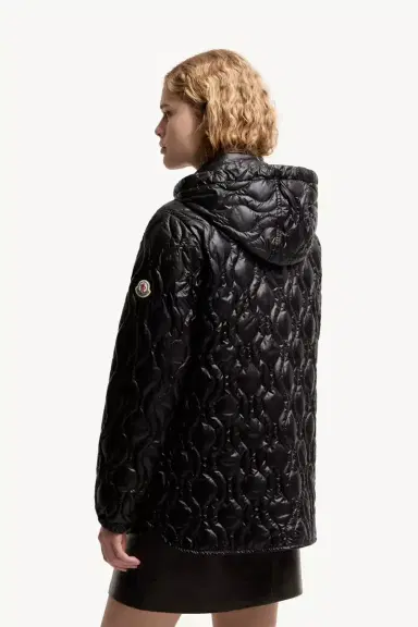 Moncler Balette Geometric Quilted Mid-length Down Jacket | Thumbnail 6 Moncler Balette Geometric Quilted Mid-length Down Jacket | Thumbnail 6