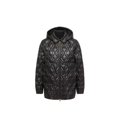Moncler Balette Geometric Quilted Mid-length Down Jacket | Thumbnail 1 Moncler Balette Geometric Quilted Mid-length Down Jacket | Thumbnail 1
