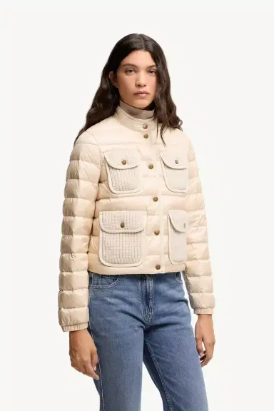 Moncler Furet Wool & Cashmere Trimmed Short Down Jacket | Thumbnail 5