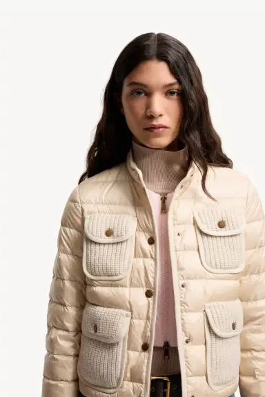 Moncler Furet Wool & Cashmere Trimmed Short Down Jacket | Thumbnail 7