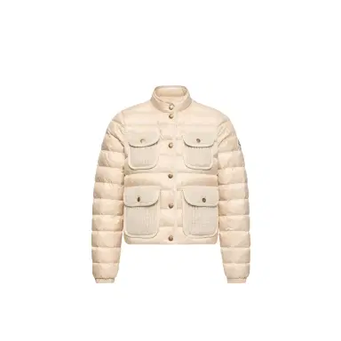 Moncler Furet Wool & Cashmere Trimmed Short Down Jacket | Thumbnail 1