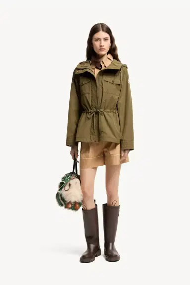 Moncler Serin Hooded Cotton Blend Parka | Thumbnail 3 Moncler Serin Hooded Cotton Blend Parka | Thumbnail 3