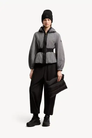 Moncler Rythme Belted Short Jacket | Thumbnail 3