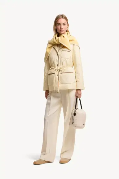 Moncler Tieche Belted Mid-length Down Jacket | Thumbnail 3 Moncler Tieche Belted Mid-length Down Jacket | Thumbnail 3