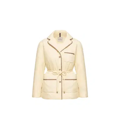 Moncler Tieche Belted Mid-length Down Jacket | Thumbnail 1 Moncler Tieche Belted Mid-length Down Jacket | Thumbnail 1
