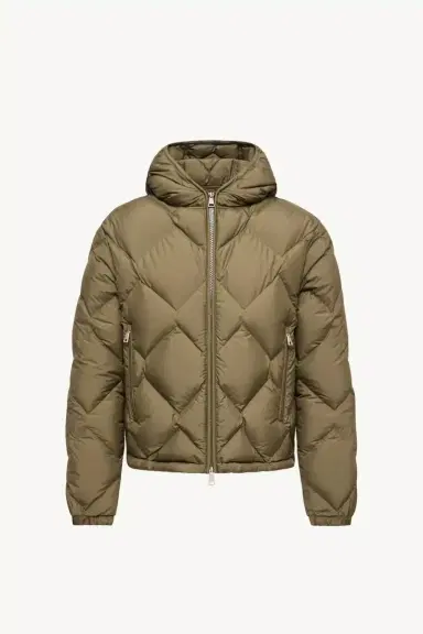 Moncler Arvouinne Hooded Triangle-quilted Short Down Jacket | Thumbnail 2 Moncler Arvouinne Hooded Triangle-quilted Short Down Jacket | Thumbnail 2