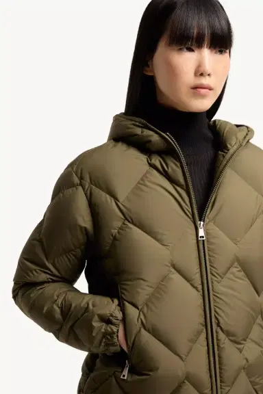 Moncler Arvouinne Hooded Triangle-quilted Short Down Jacket | Thumbnail 7 Moncler Arvouinne Hooded Triangle-quilted Short Down Jacket | Thumbnail 7