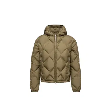 Moncler Arvouinne Hooded Triangle-quilted Short Down Jacket | Thumbnail 1 Moncler Arvouinne Hooded Triangle-quilted Short Down Jacket | Thumbnail 1