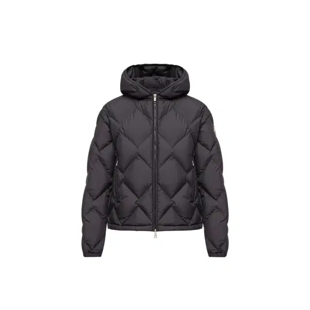 Moncler Arvouinne Hooded Triangle-quilted Short Down Jacket