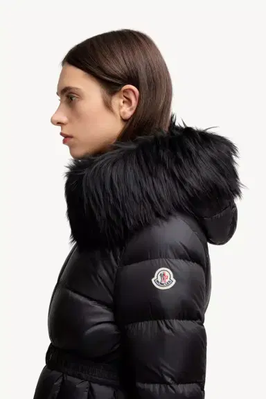 Moncler Boed Hooded Shearling-trimmed Short Down Jacket | Thumbnail 4 Moncler Boed Hooded Shearling-trimmed Short Down Jacket | Thumbnail 4