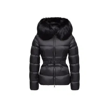 Moncler Boed Hooded Shearling-trimmed Short Down Jacket | Thumbnail 1 Moncler Boed Hooded Shearling-trimmed Short Down Jacket | Thumbnail 1