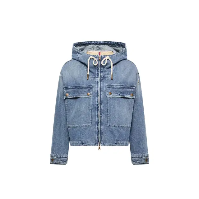 Moncler Ecrevisse 3-in-1 Denim Down Jacket
